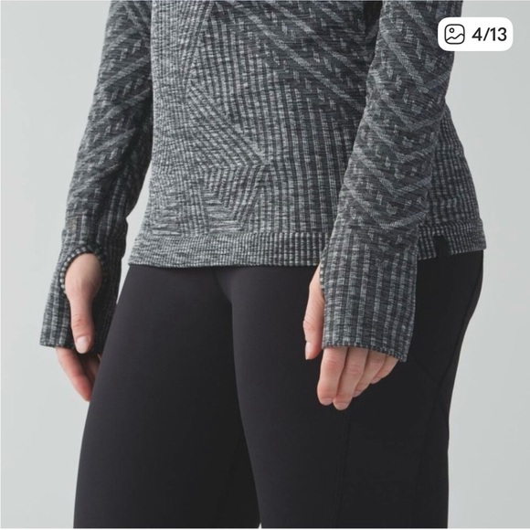 NWOT Lululemon Athletica Charcoal Geometric - Picture 3 of 7